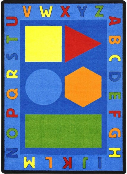 Joy Carpets Kid Essentials Alphabet Shapes Multi
